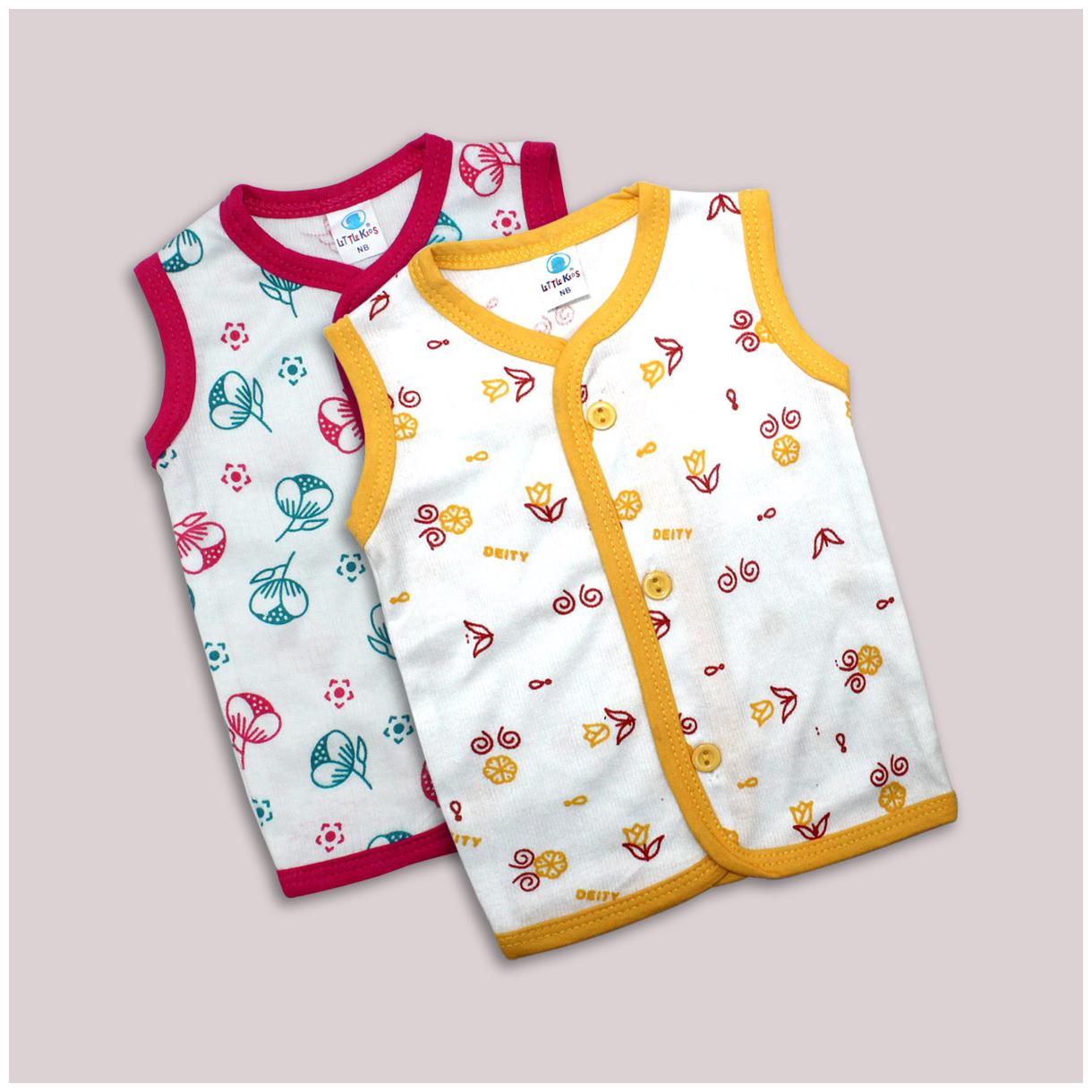 

Born Babies Cotton Printed Top for Unisex Infants - Multi