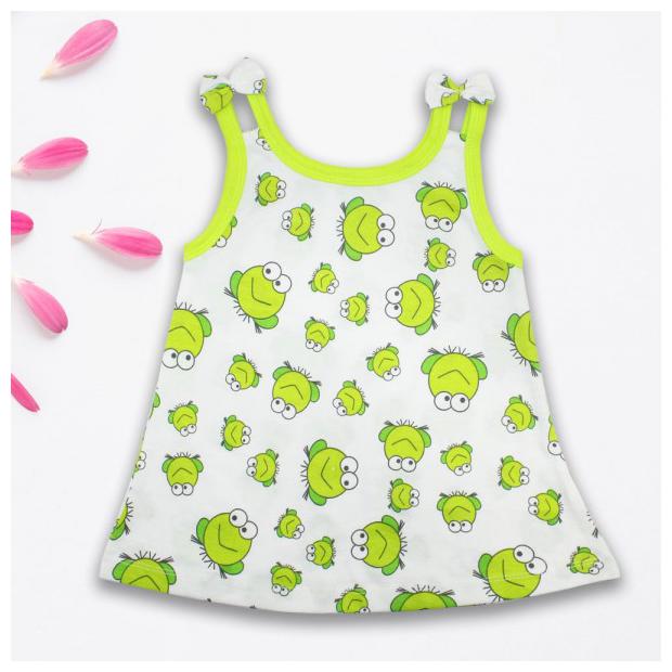 

Born Babies Baby girl Cotton Printed Princess frock - Green