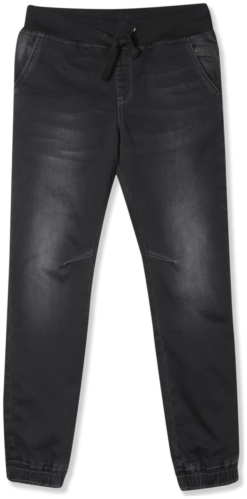 

Boys Drawstring Waist Jogger Jeans (Black)