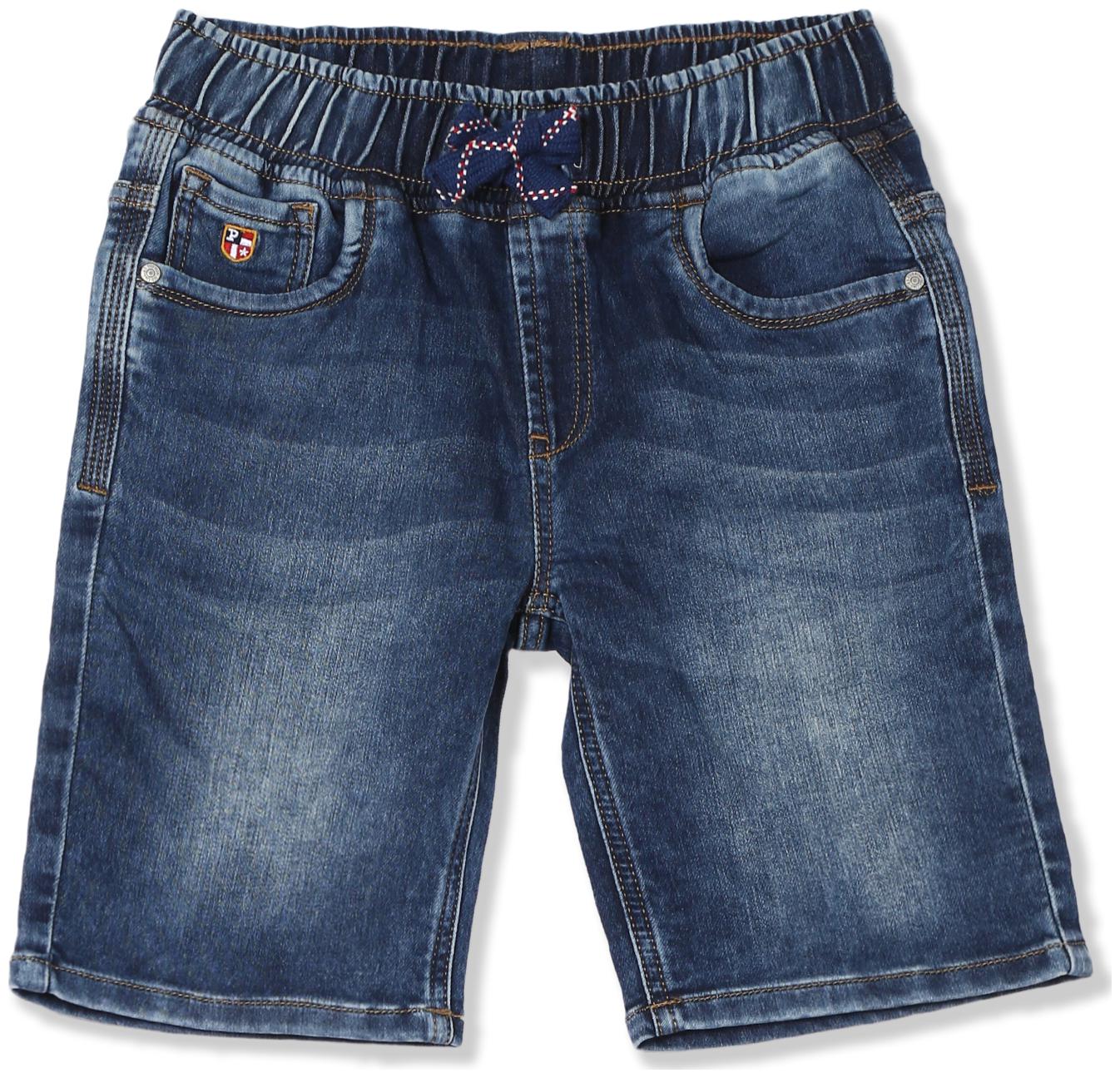 

Boys Drawstring Waist Denim Shorts