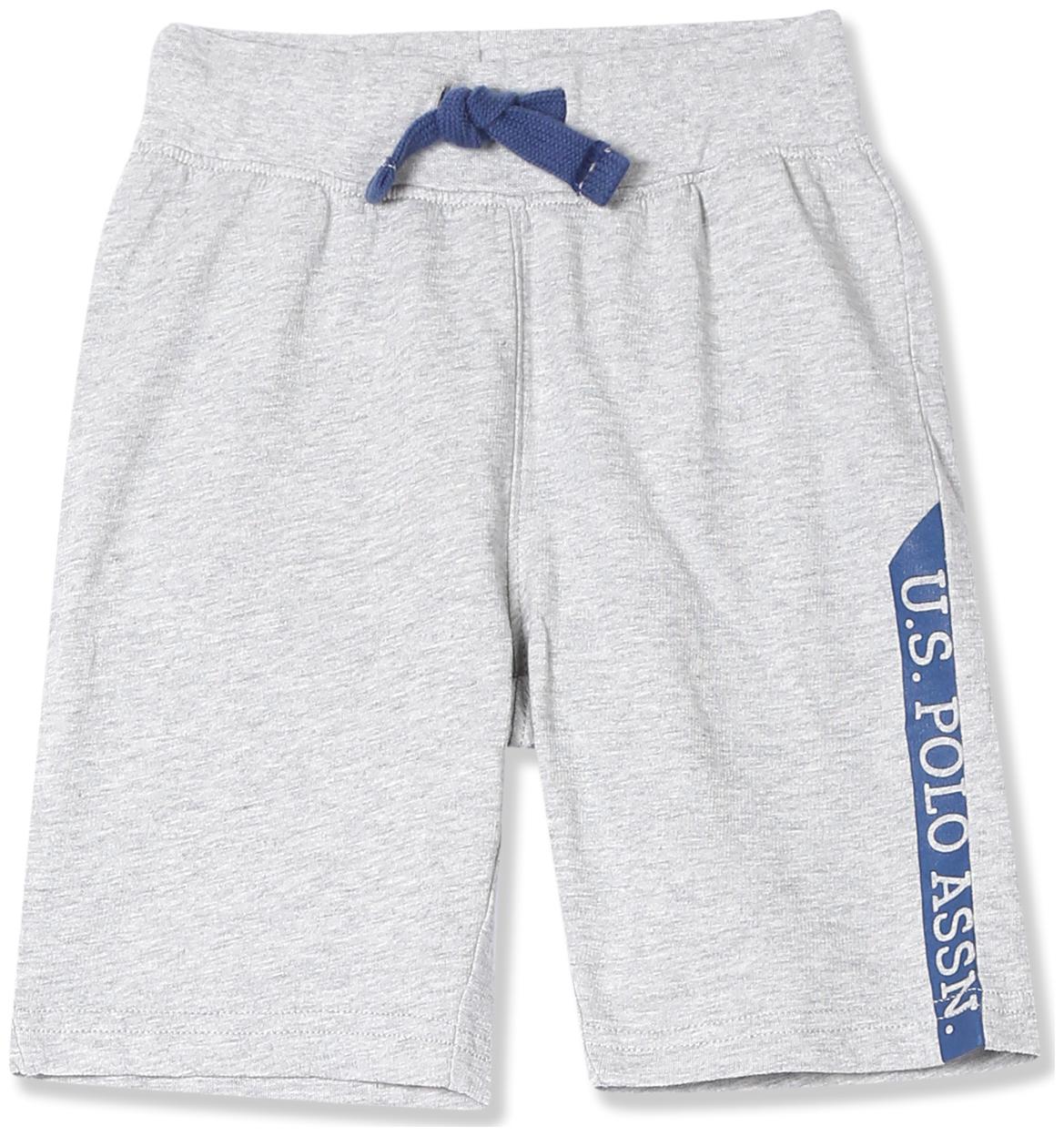 

U S Polo Assn Boy Solid Shorts 3 4ths - Grey