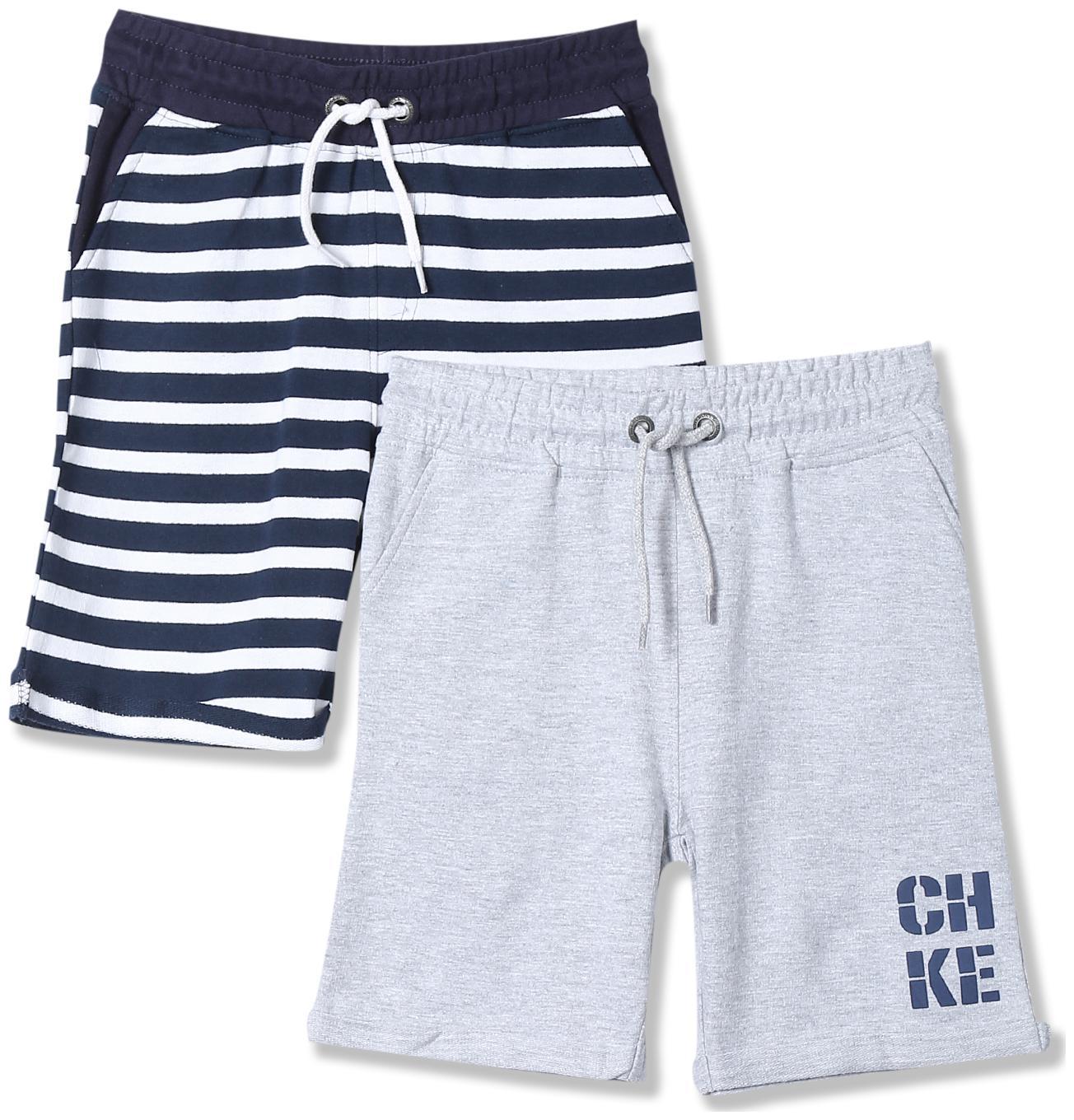 

Boys Drawstring Waist Shorts - Pack Of 2