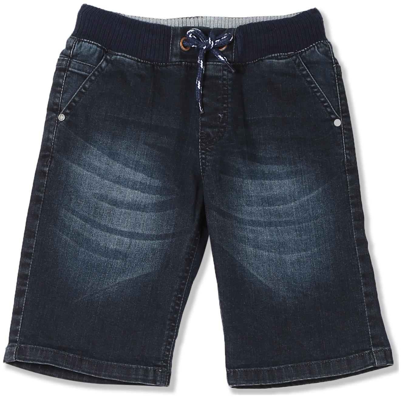 

Boys Drawstring Waist Denim Shorts