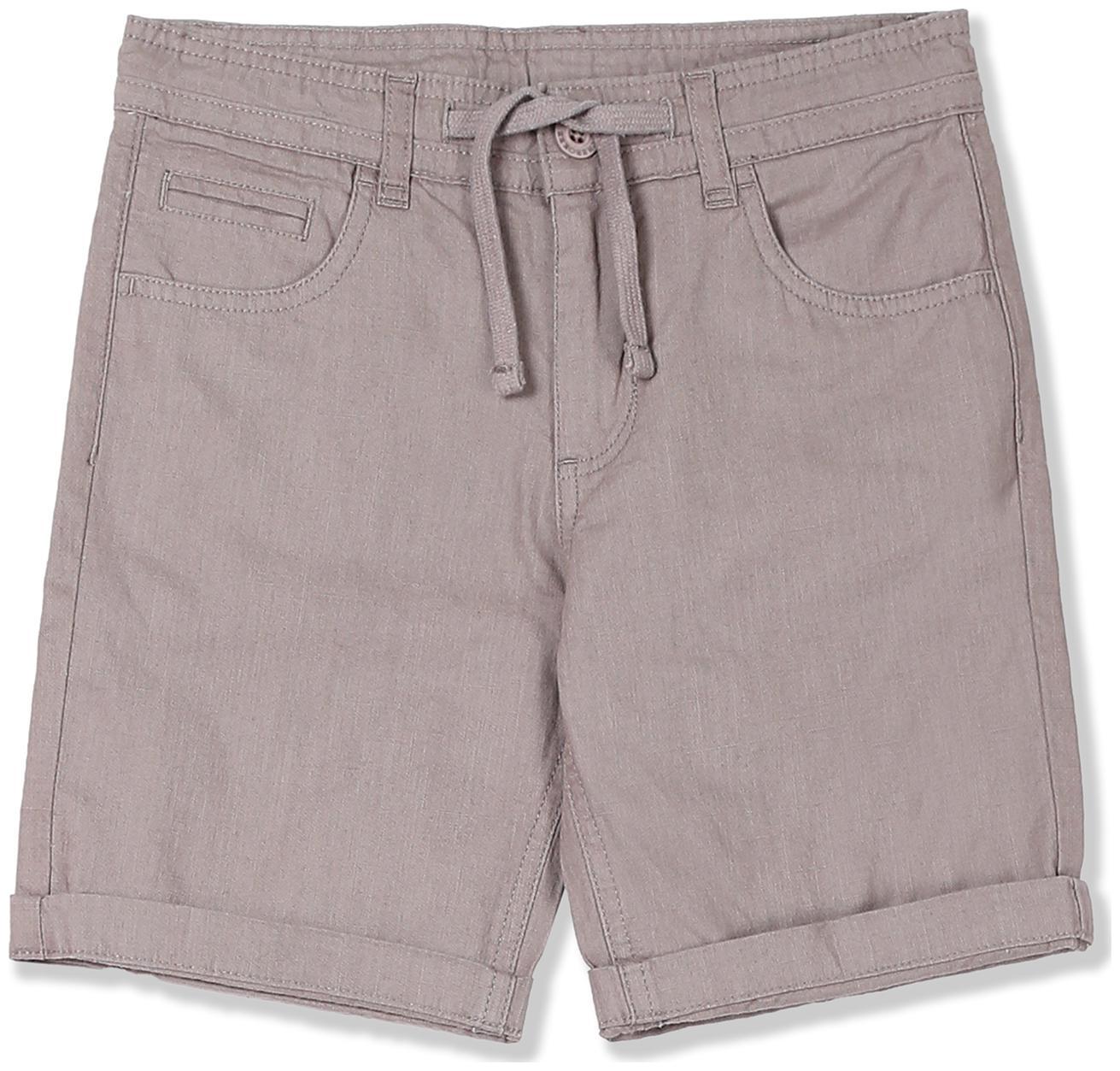 

Boys Drawstring Waist Solid Shorts