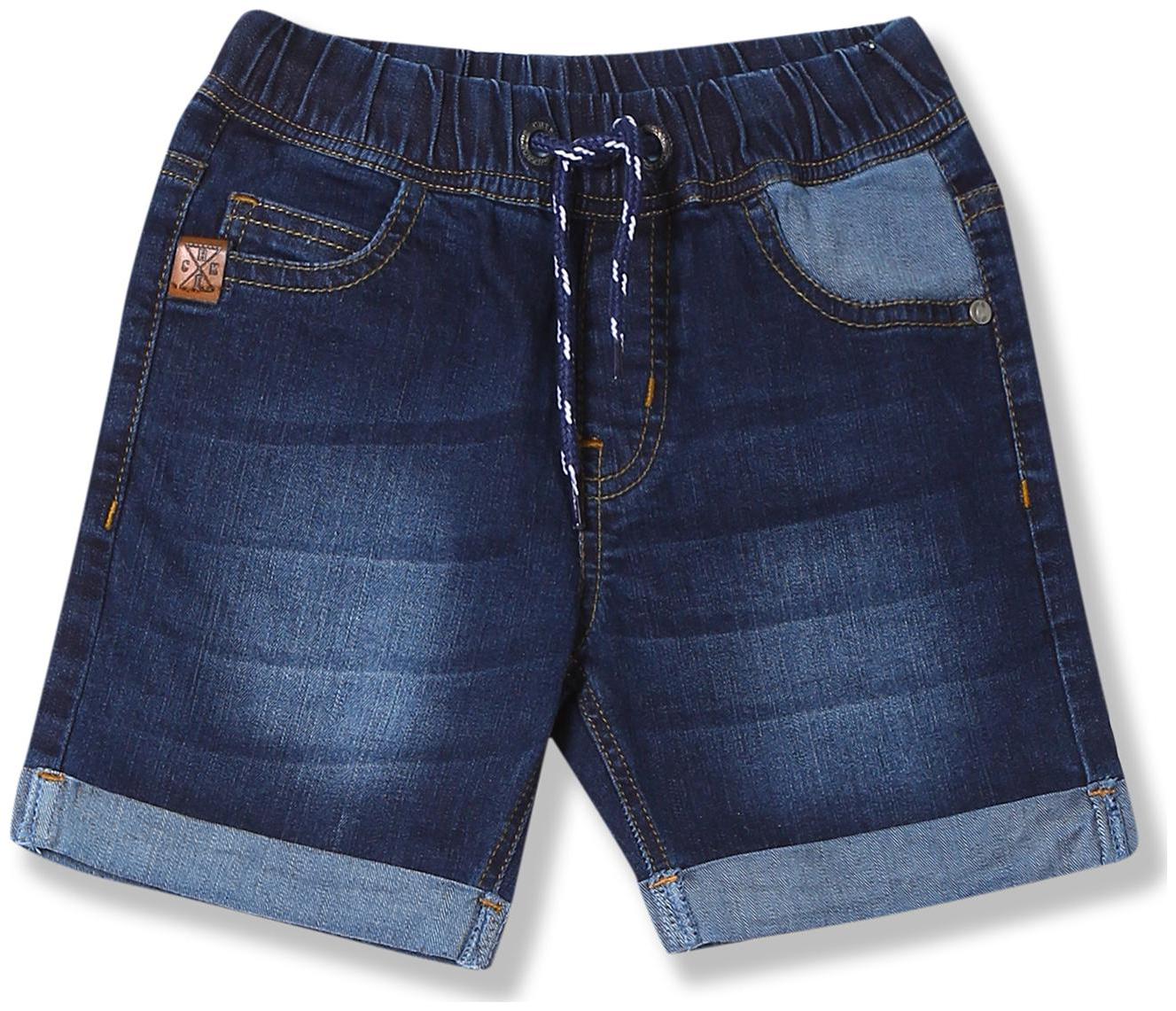 

Boys Drawstring Waist Denim Shorts
