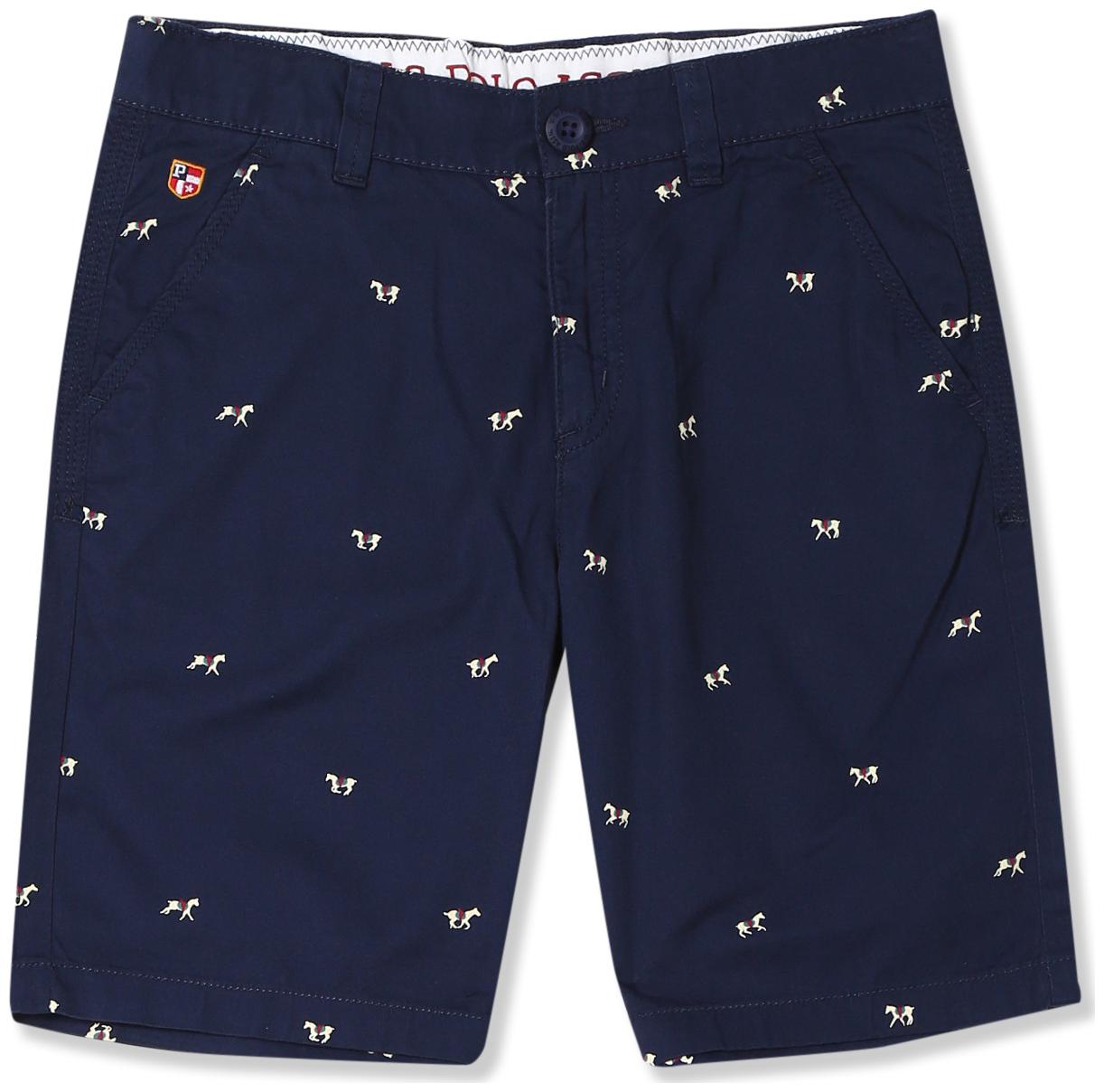 

Boys Flat Front Printed Shorts
