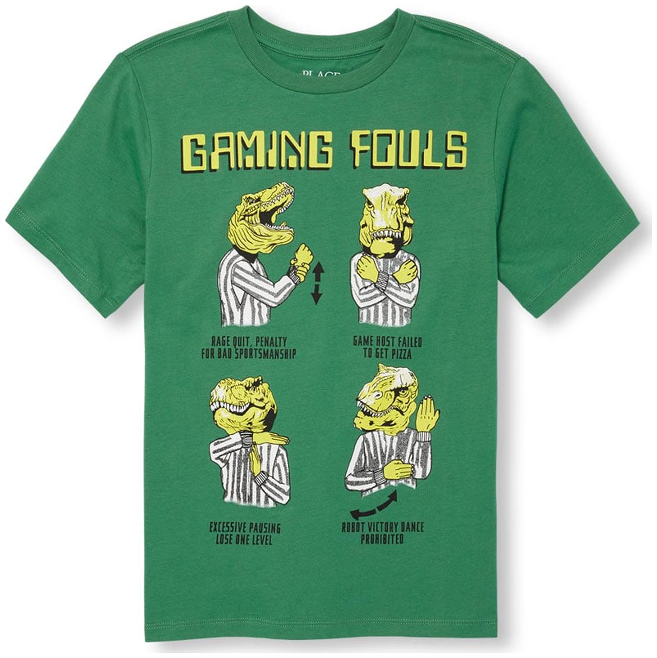 

THE CHILDREN S PLACE Boy Cotton Printed T-shirt - Green