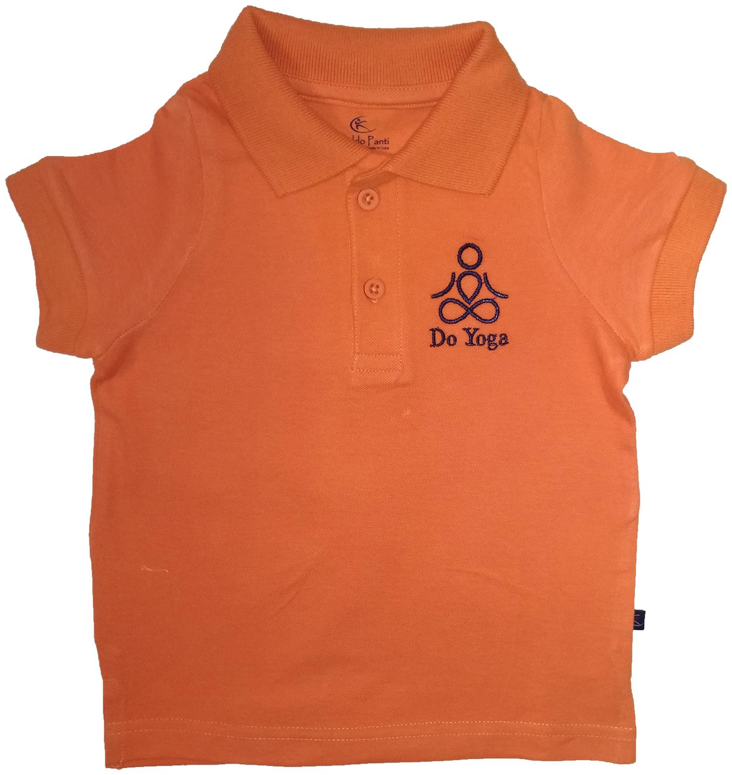 

KiddoPanti Boy Cotton Solid T-shirt - Orange