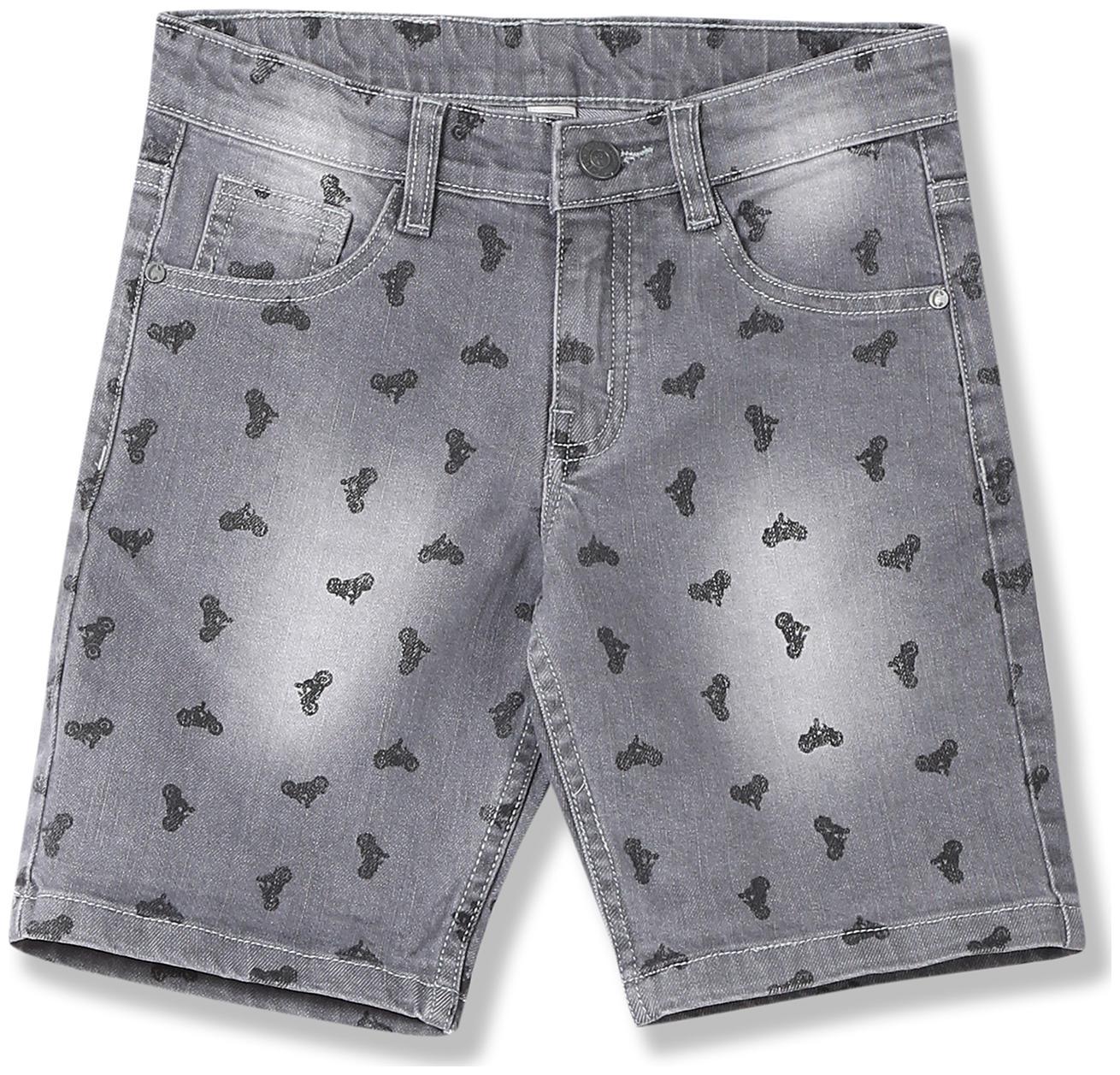 

Boys Printed Denim Shorts