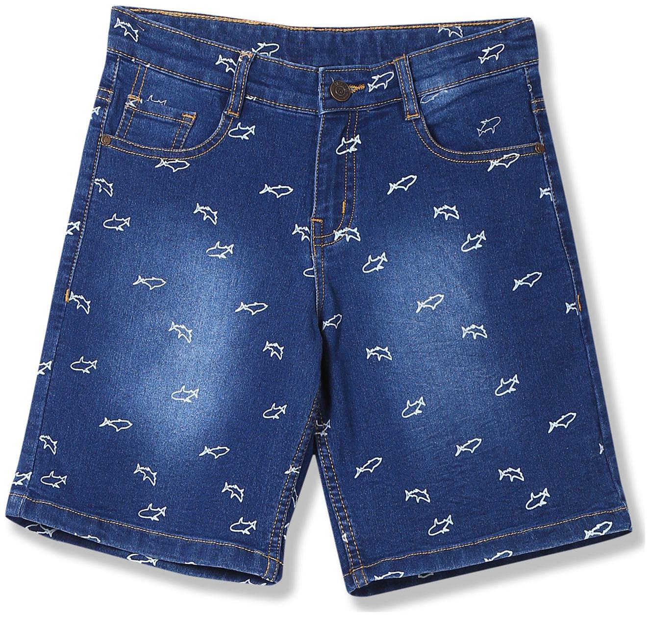 

Boys Printed Denim Shorts