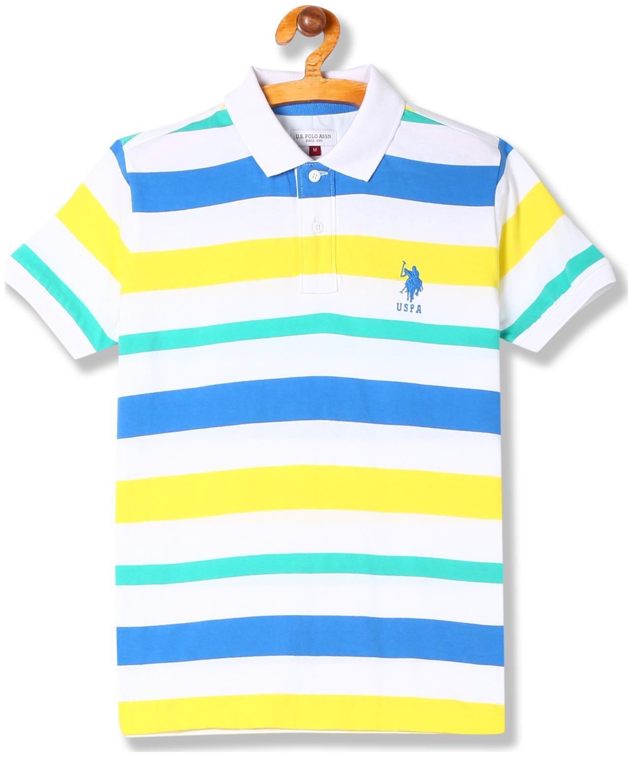 

U S Polo Assn Boy Cotton Striped T-shirt - Multi