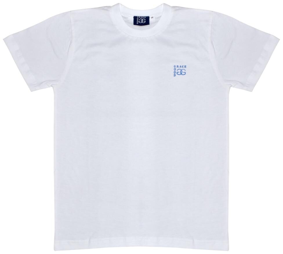 

Good Grace Boy Cotton Solid T-shirt - White
