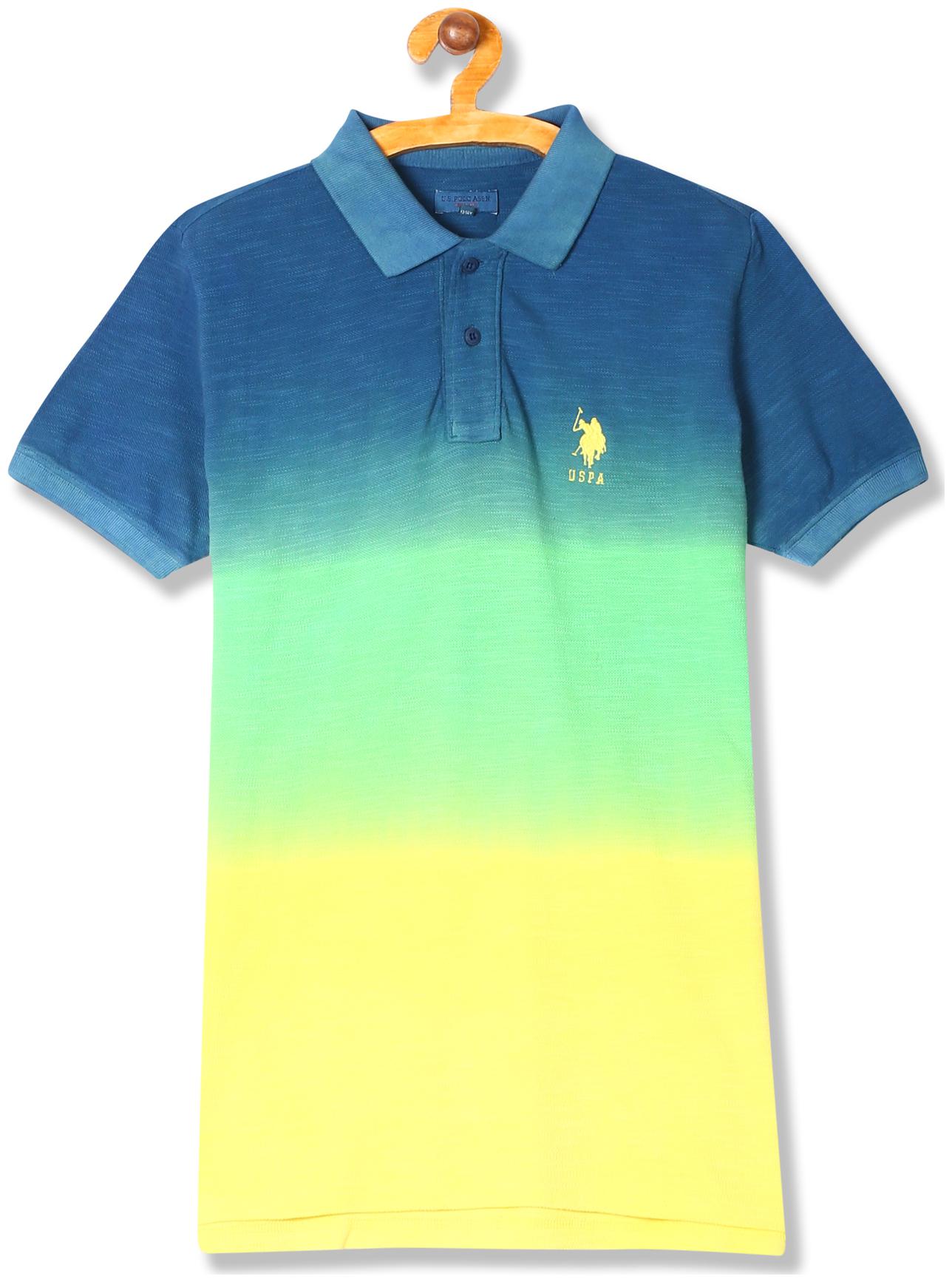 

U S Polo Assn Boy Cotton Solid T-shirt - Multi