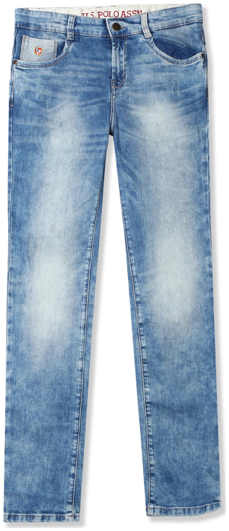 

U S Polo Assn Baby boy Cotton blend Acid wash Jeans - Blue