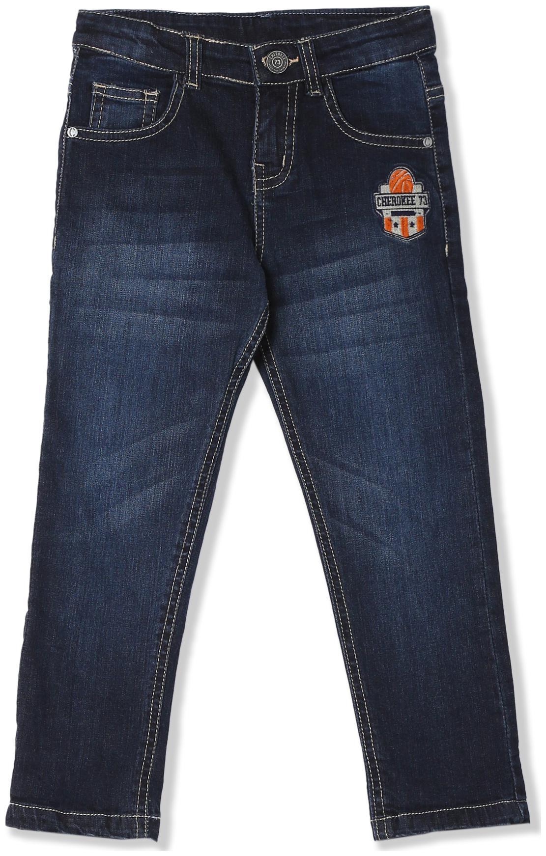 

Boys Slim Fit Stone Wash Jeans