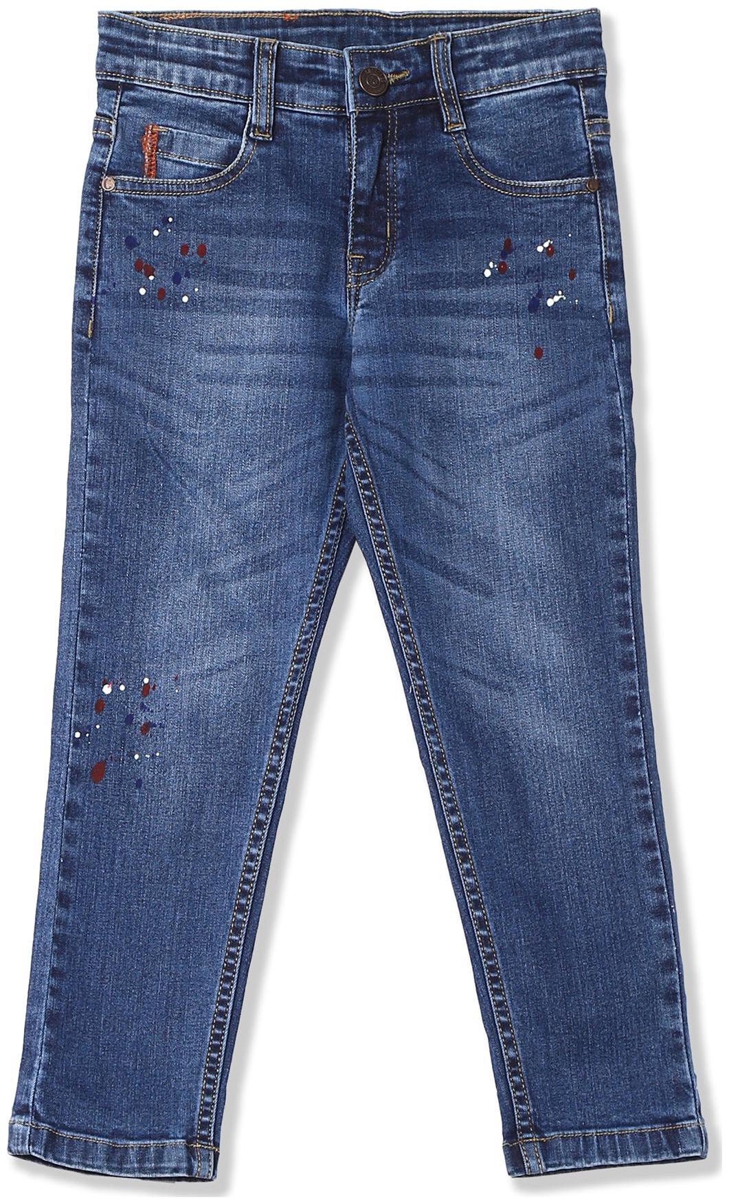 

Boys Slim Fit Whiskered Jeans