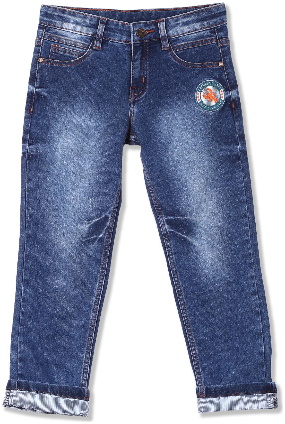 

Boys Slim Fit Stone Wash Jeans