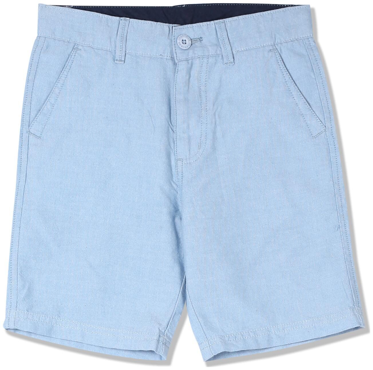 

Boys Solid Cotton Shorts