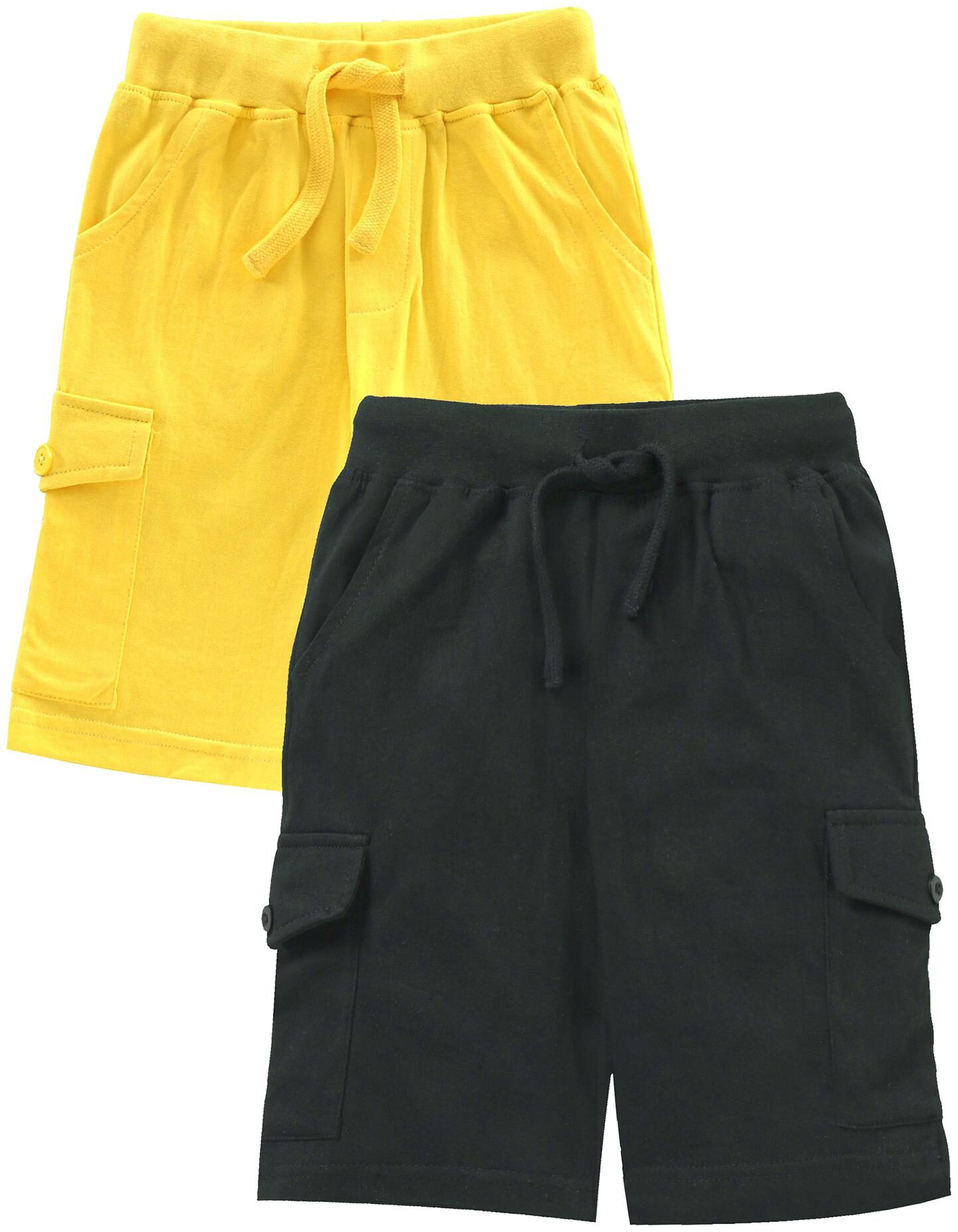 

KiddoPanti Boy Solid Shorts 3 4ths - Yellow Grey