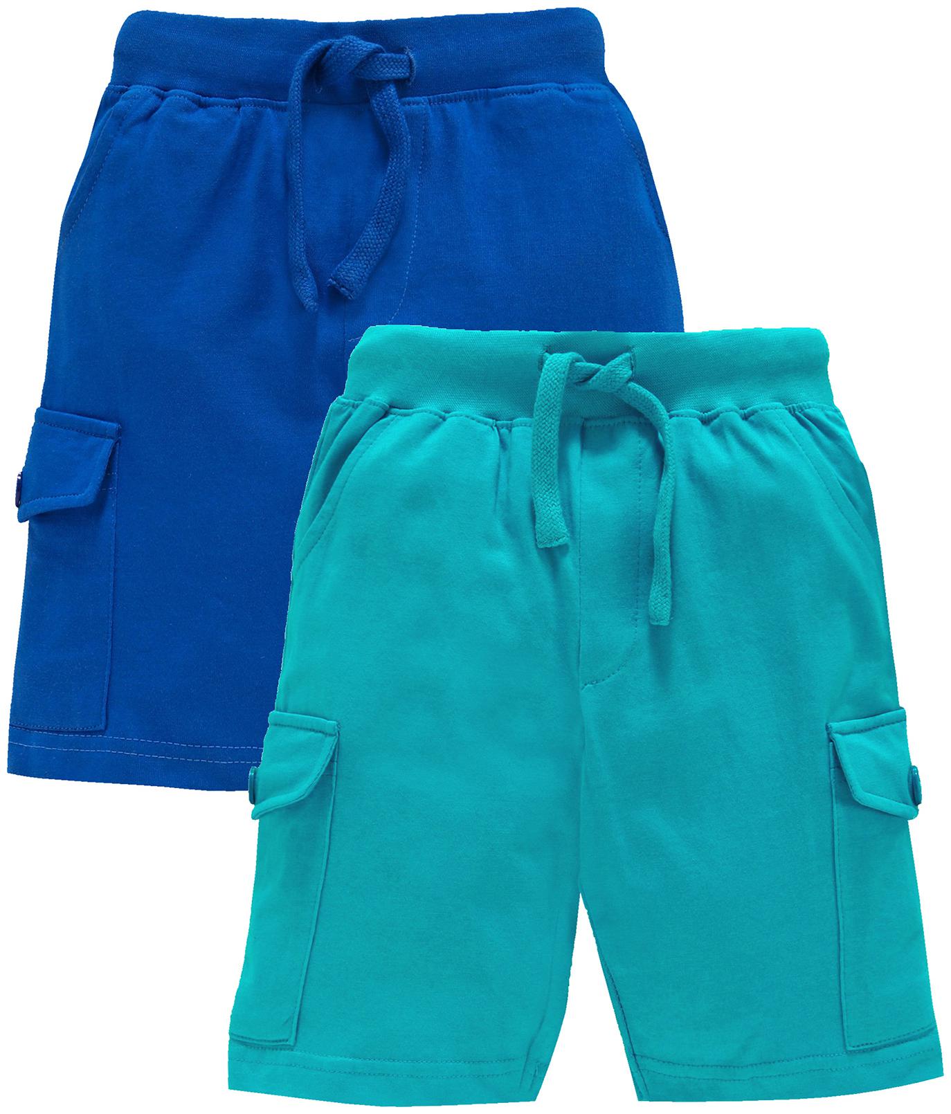 

KiddoPanti Boy Solid Shorts 3 4ths - Blue