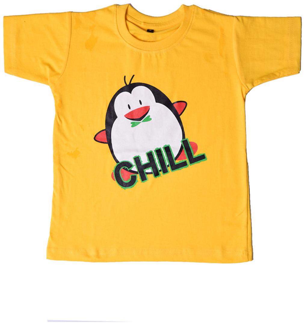 

British Terminal Cotton Solid T shirt for Baby Boy - Yellow