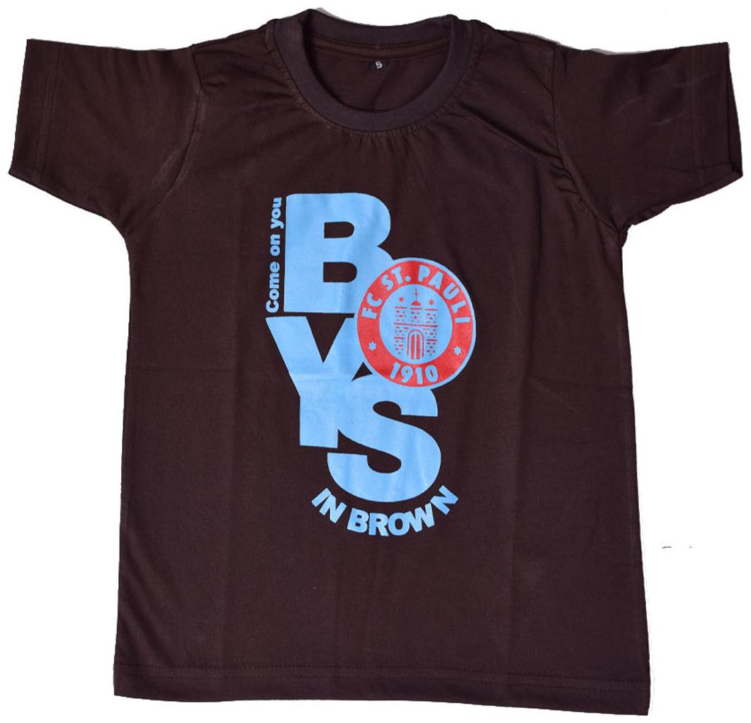 

British Terminal Cotton Solid T shirt for Baby Boy - Brown