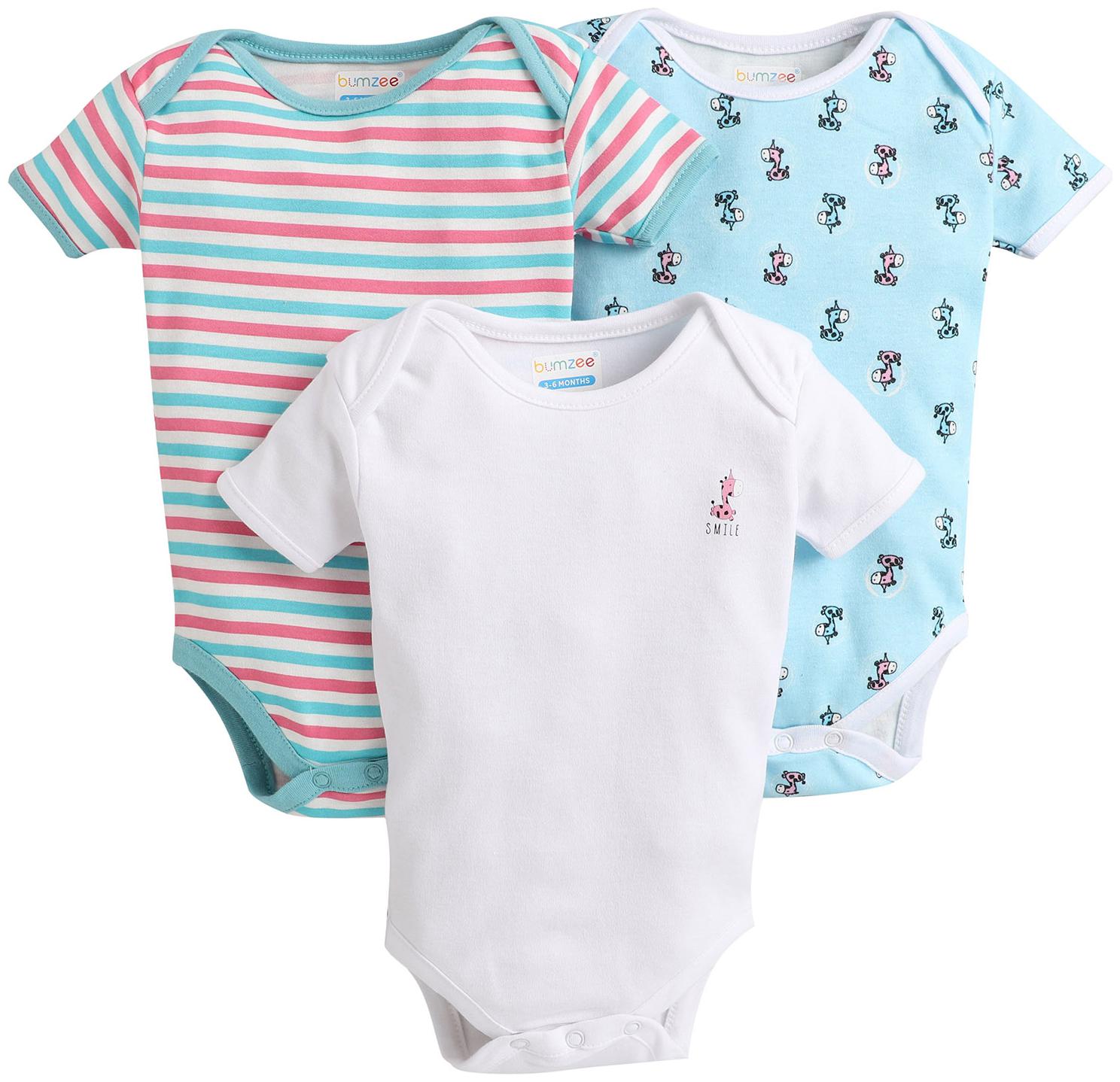 

BUMZEE Unisex Knitted Printed Body suit - Blue