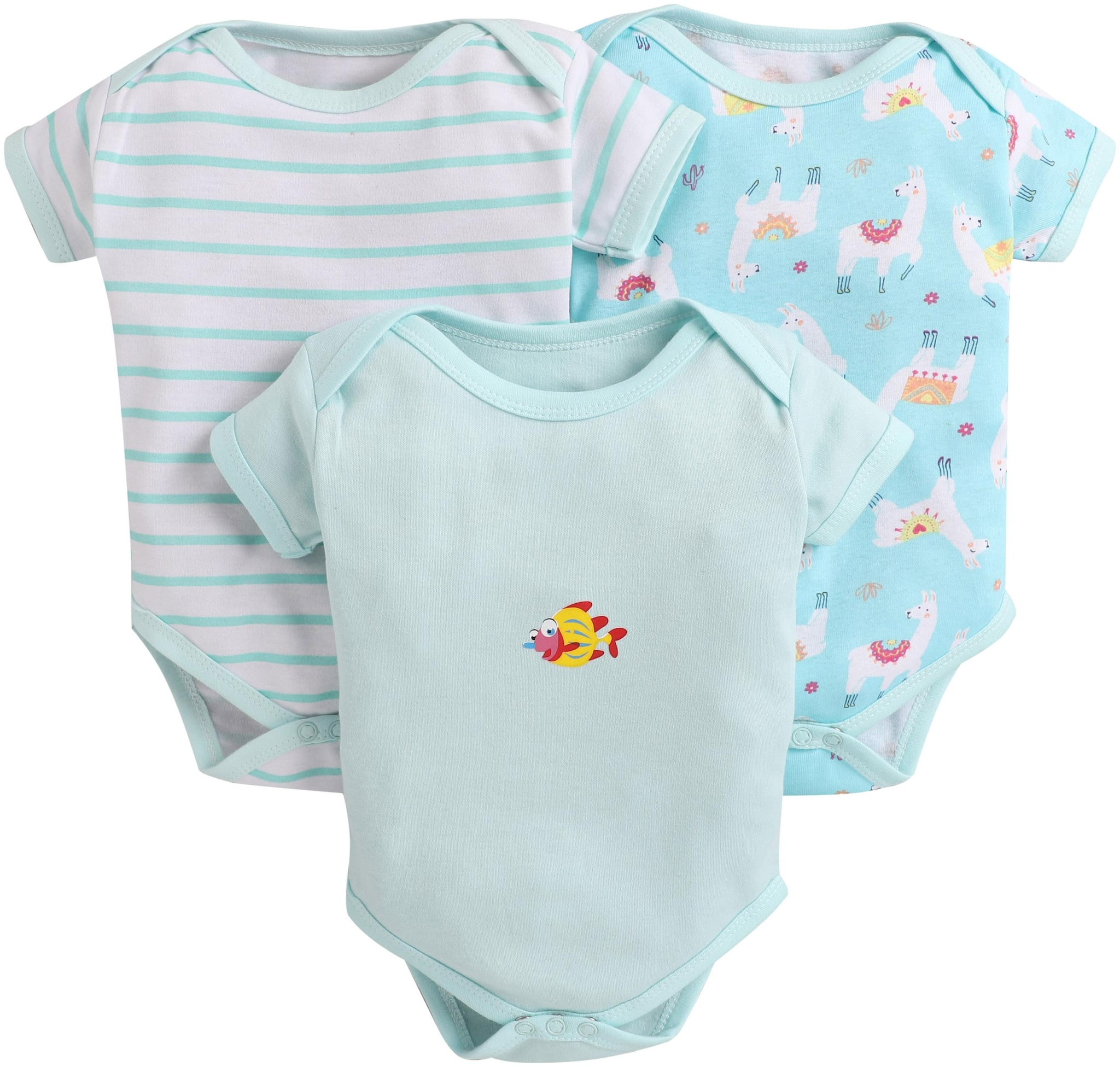 

BUMZEE Unisex Knitted Printed Body suit - Blue