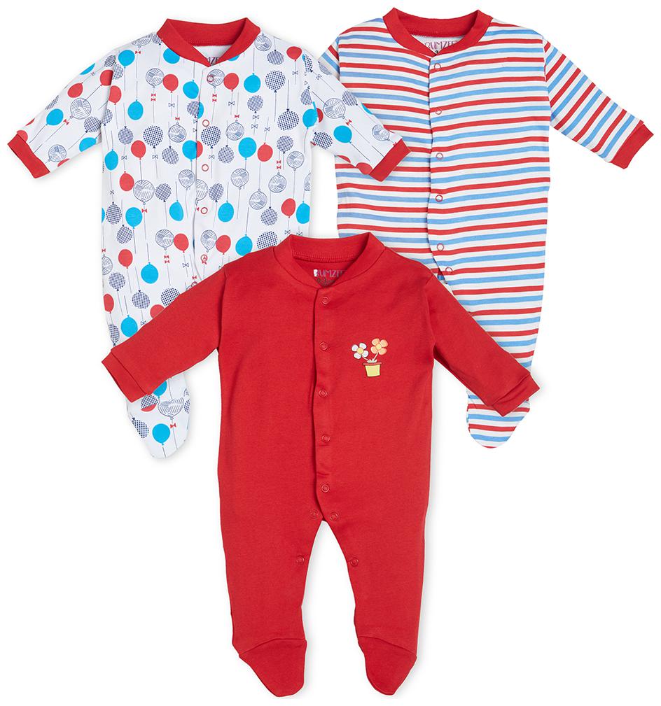 

BUMZEE Unisex Cotton Printed Sleep suit - Multi