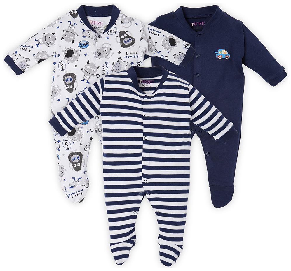 

BUMZEE Unisex Cotton Printed Sleep suit - Multi