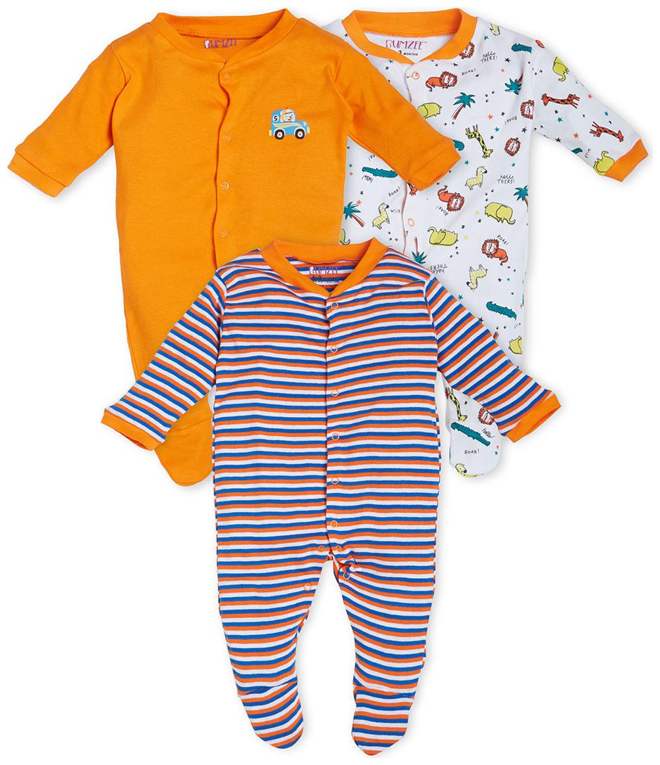 

BUMZEE Unisex Cotton Printed Sleep suit - Multi