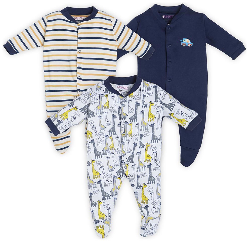 

BUMZEE Unisex Cotton Printed Sleep suit - Multi