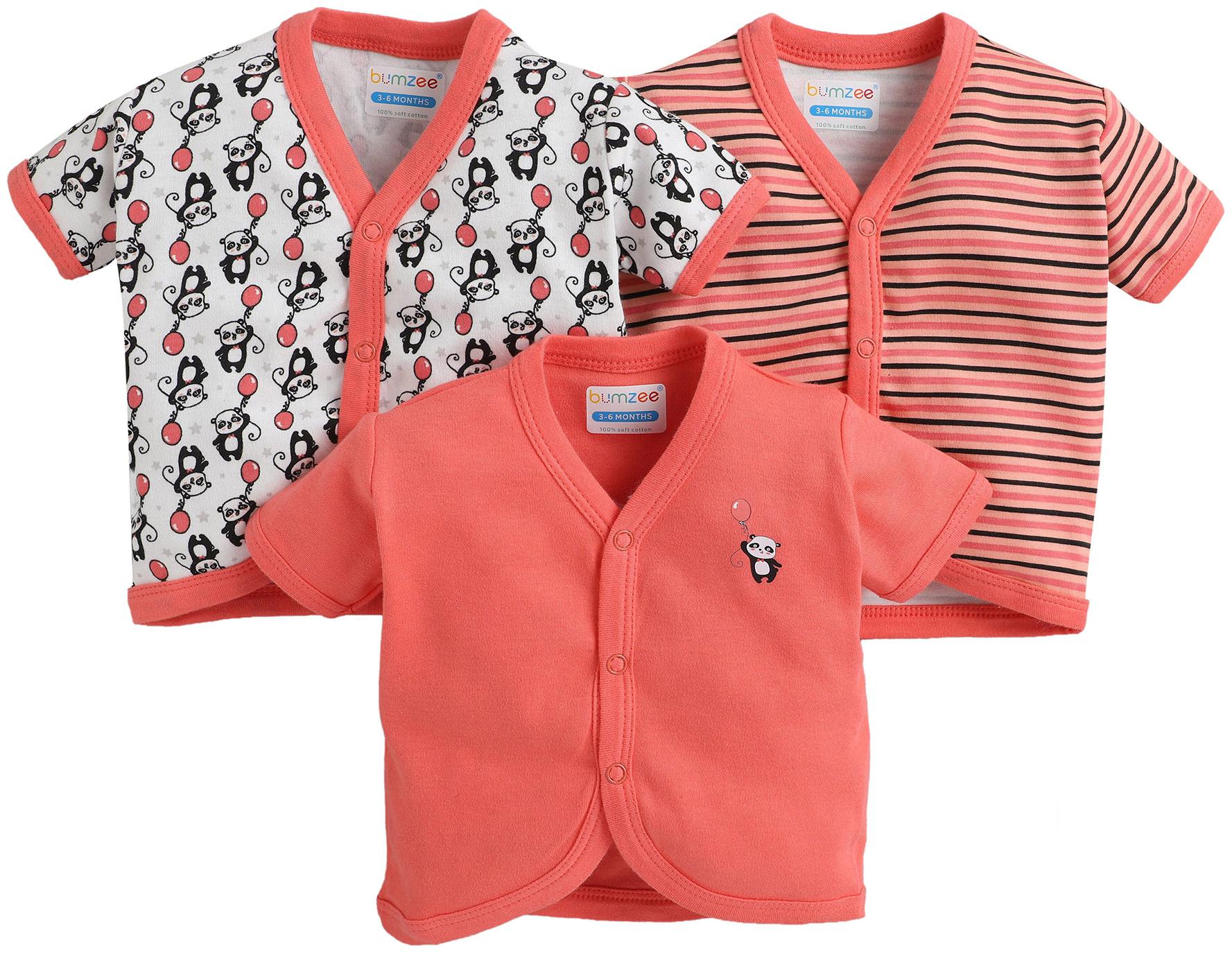 

BUMZEE Knitted Printed T shirt for Unisex Infants - Multi