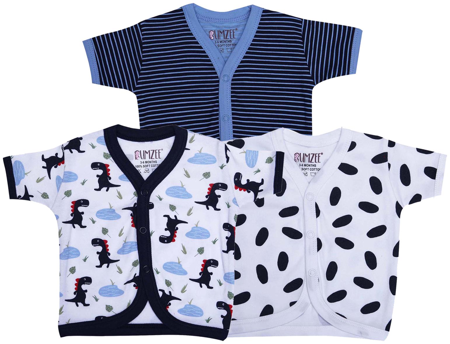 

BUMZEE Knitted Printed T shirt for Unisex Infants - Multi