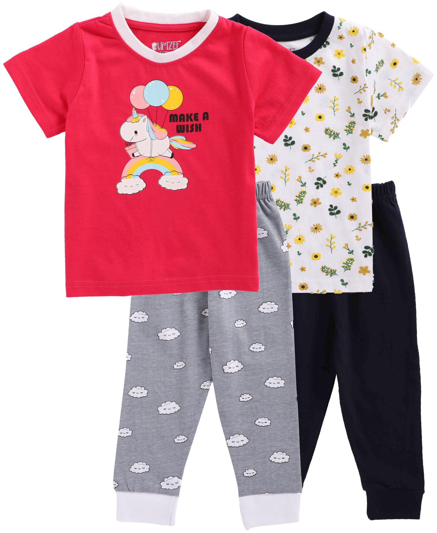 

BUMZEE Unisex Top bottom set - Multi
