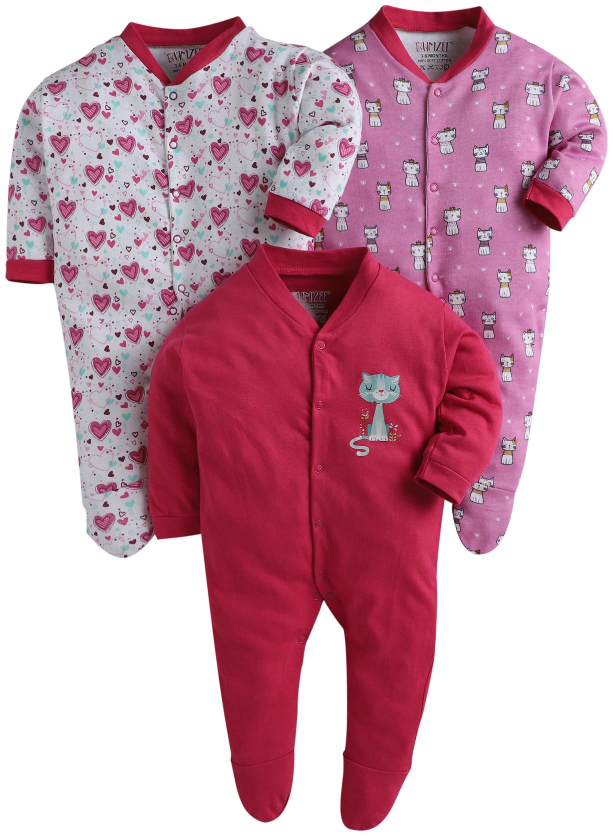 

BUMZEE Unisex Knitted Printed Sleep suit - Multi