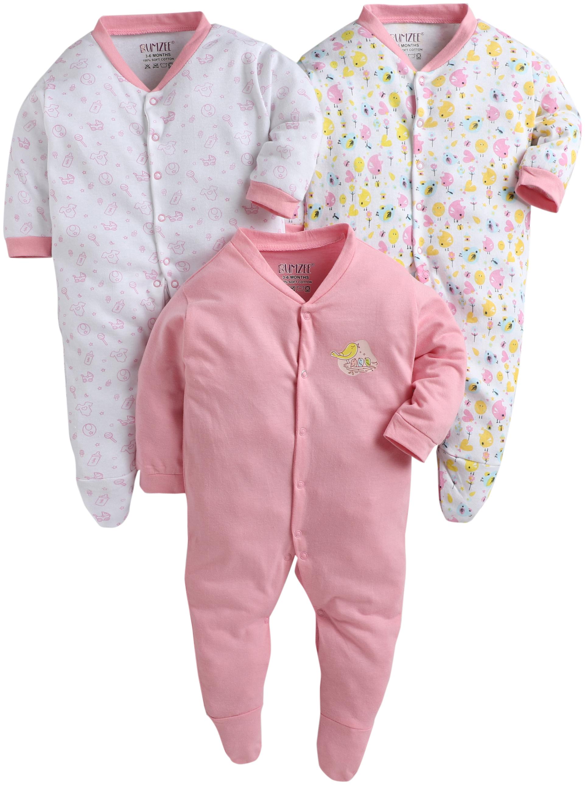 

BUMZEE Unisex Knitted Printed Sleep suit - Multi
