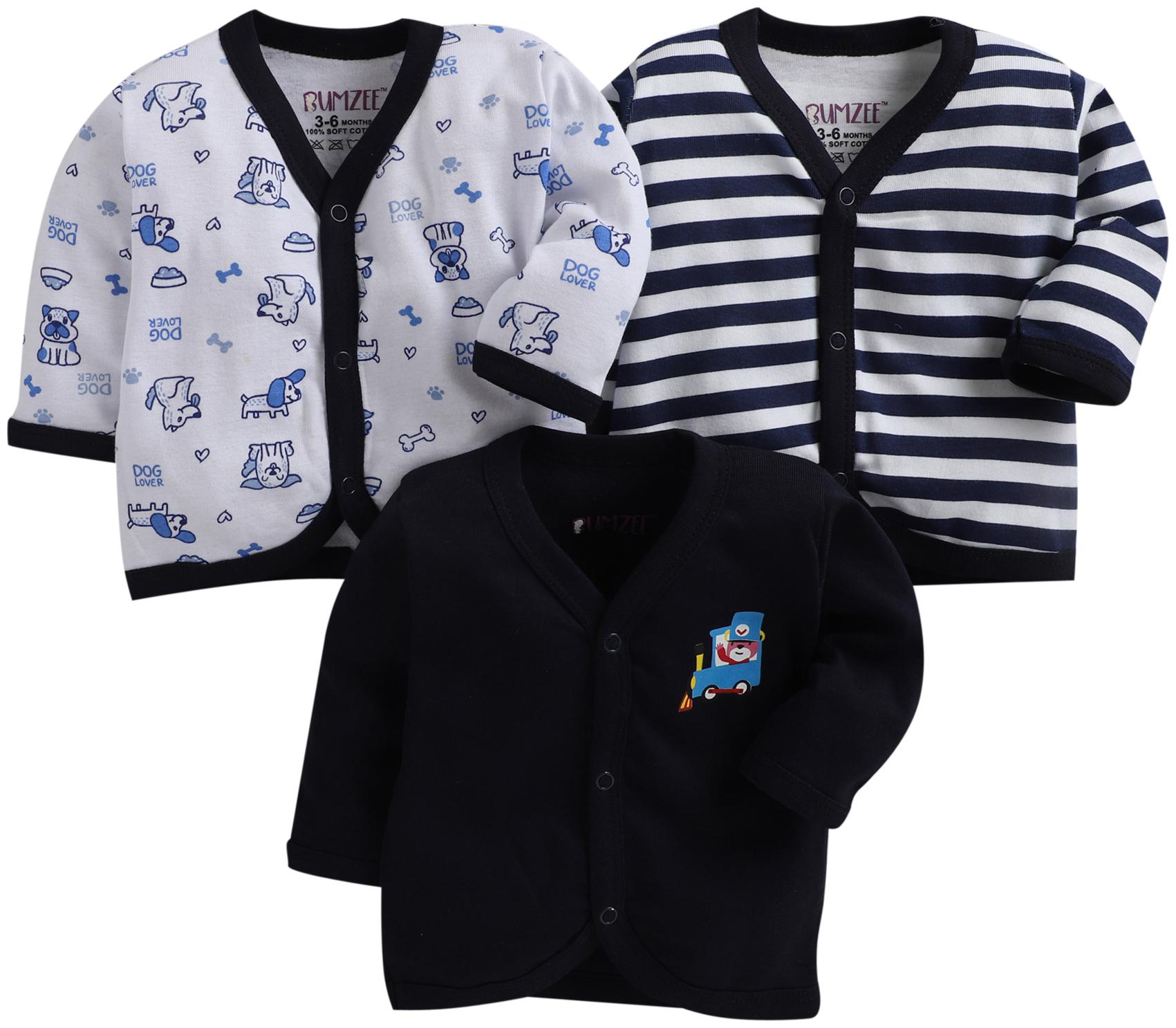 

BUMZEE Knitted Printed T shirt for Unisex Infants - Multi