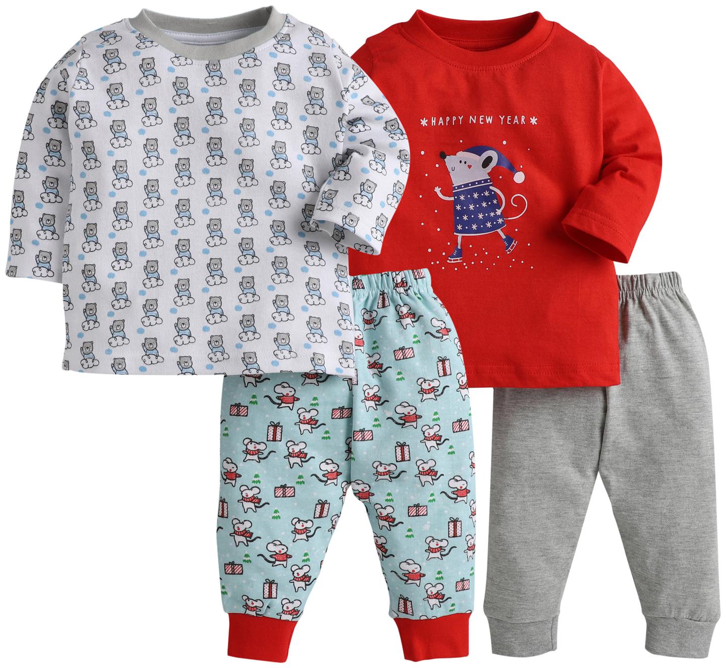 

BUMZEE Unisex Top bottom set - Multi