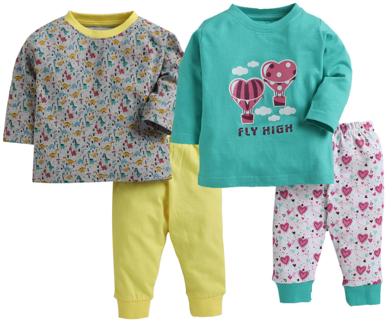 

BUMZEE Unisex Top bottom set - Multi
