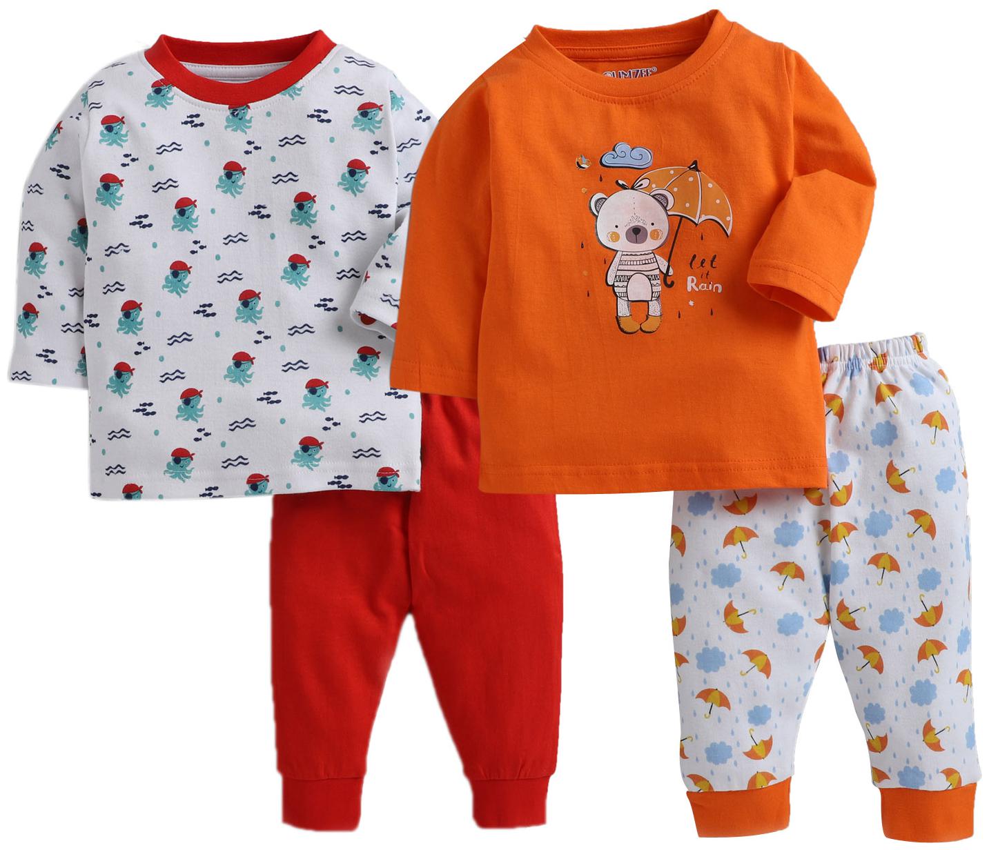 

BUMZEE Unisex Top bottom set - Multi