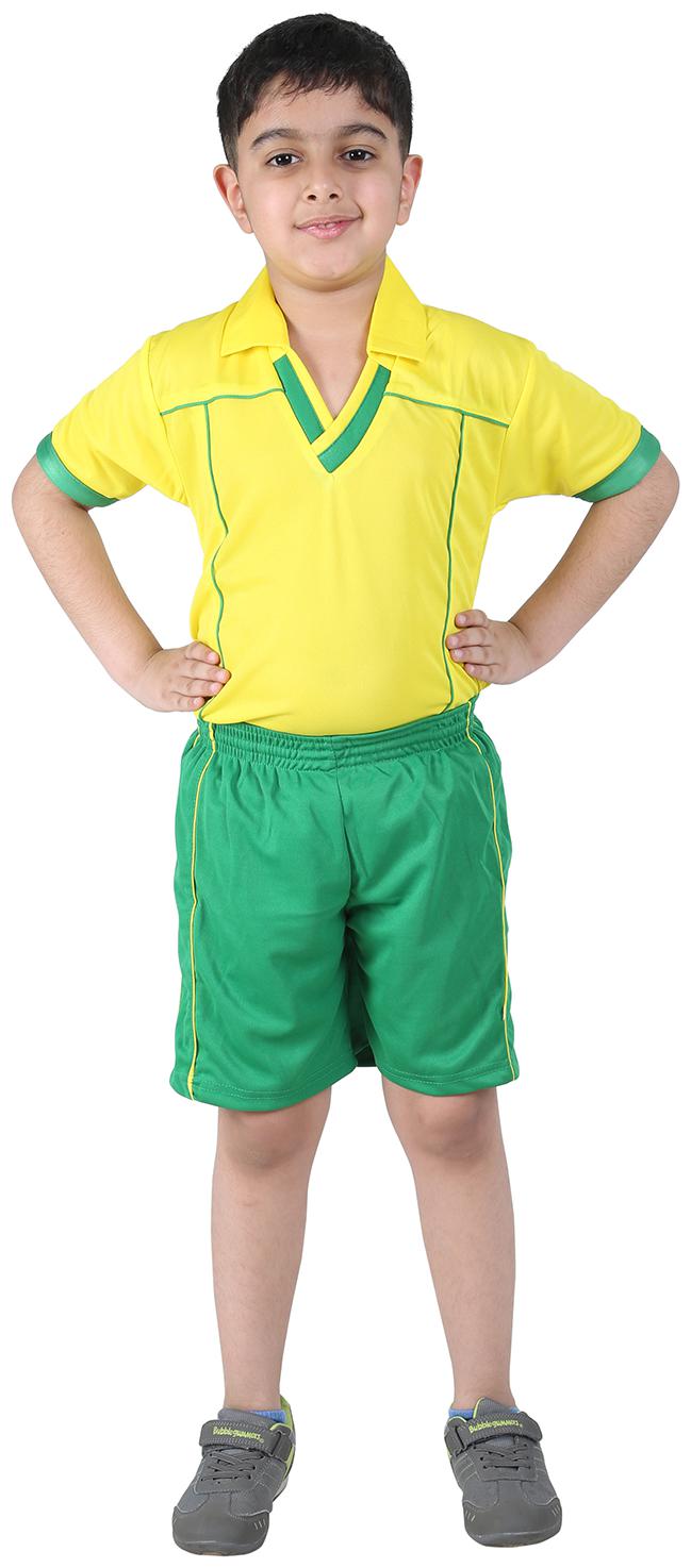 

BURDY Polyester Solid Top Bottom Set - Yellow Green