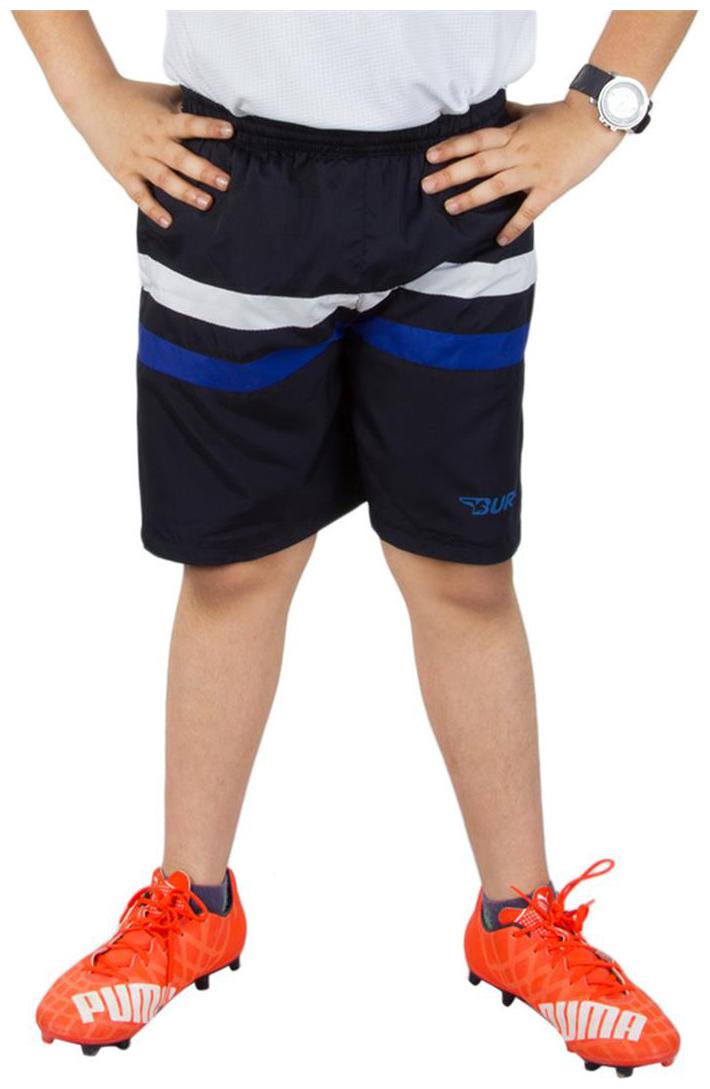 

BURDY Striped Boy s Dark Blue Sports Shorts