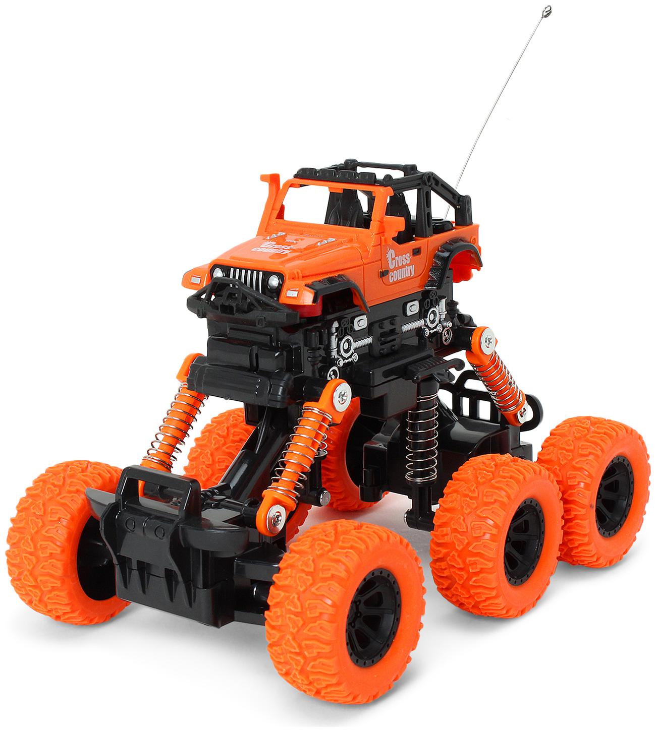 

CADDLE TOES Monster Sports Car 6 Tyres Crawler with Remote Multi Channel with Power Remote Multi Terrain Ride Extra gripped Tyres