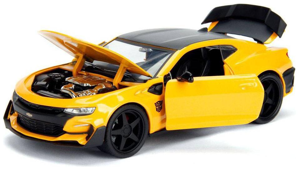 

Camaro Die-Cast 4 Wheel Drive Metal Car Pull Back with 4 Openable Doors Engine Cover Tail with Front and Rear Light Music