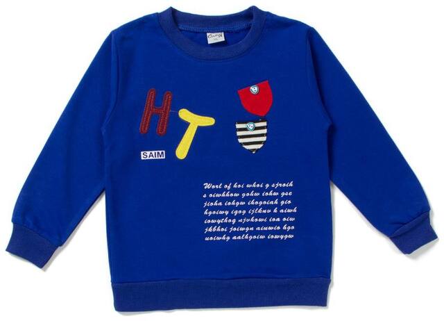 Camey Cotton Printed T shirt for Baby Boy - Blue