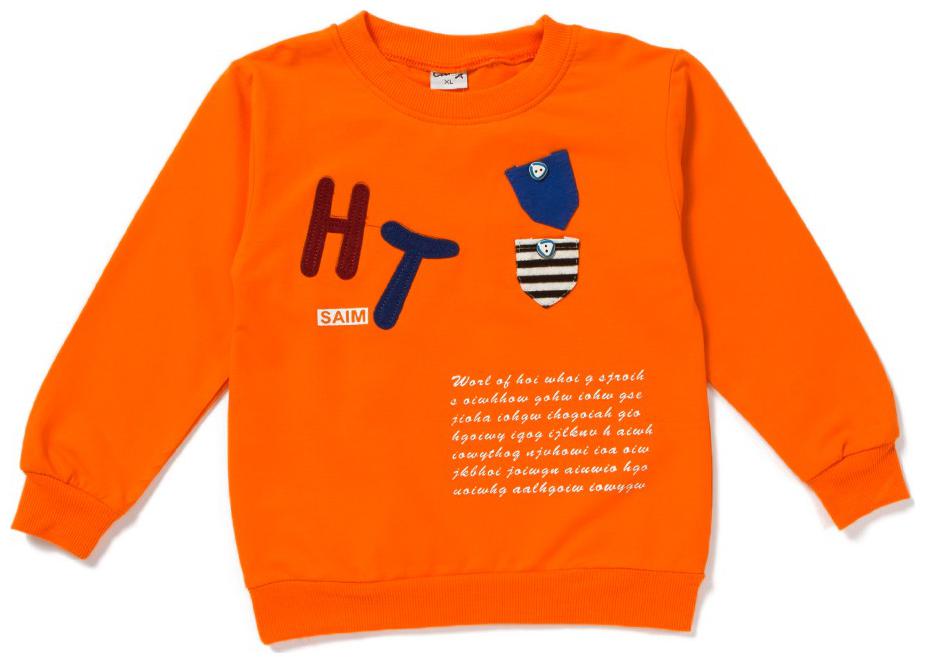 

Camey Cotton Printed T shirt for Baby Boy - Orange