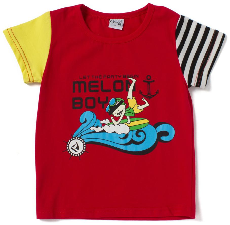 

Camey Boy Cotton Printed T-shirt - Red