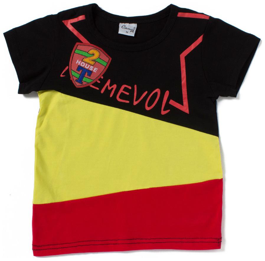 

Camey Boy Cotton Printed T-shirt - Black