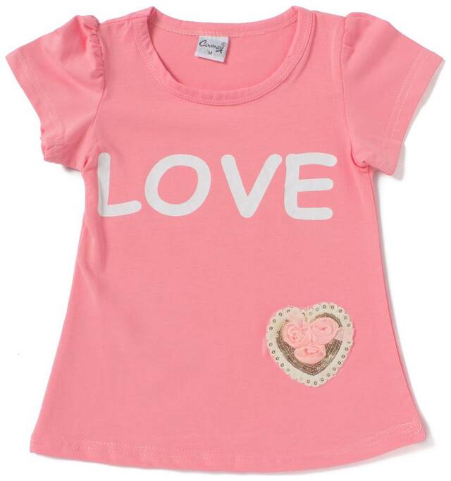 Camey Half Sleeve Girls Tshirt